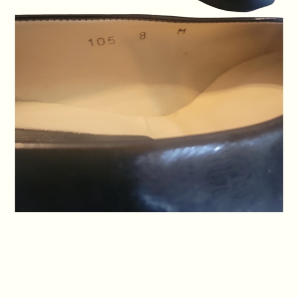 Evan-Picone Feather Construction Vintage Black Patent Leather Kitten Heel Pump 8 - Picture 4 of 7